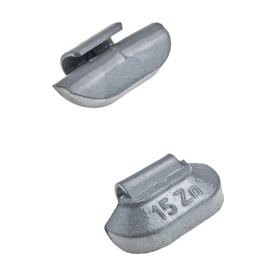 Masses à frapper zinc 15 g – jantes acier (boîte de 100)